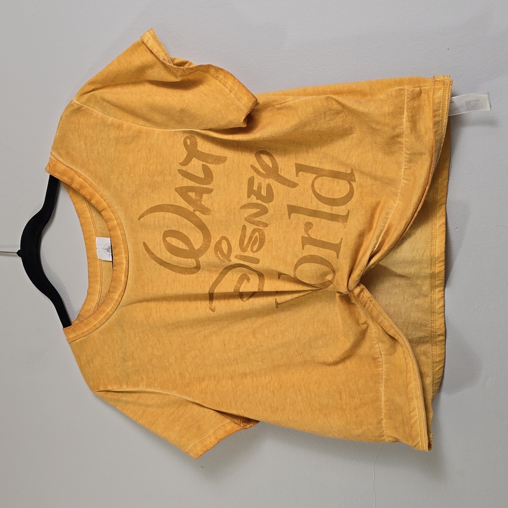 Disney Parks Walt Disney World cropped twist tie front graphic tee